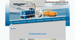 Desktop Screenshot of parkeisenbahn-gera.de